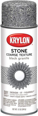 Coarse Stone Texture Spray Paint, White Onyx, 12oz - Perfect Finish!
