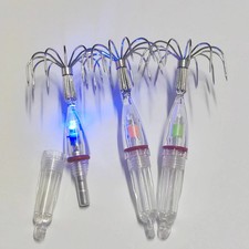 Luminous Squid Fishing Hooks with LED Light for Saltwater Freshwater Ice