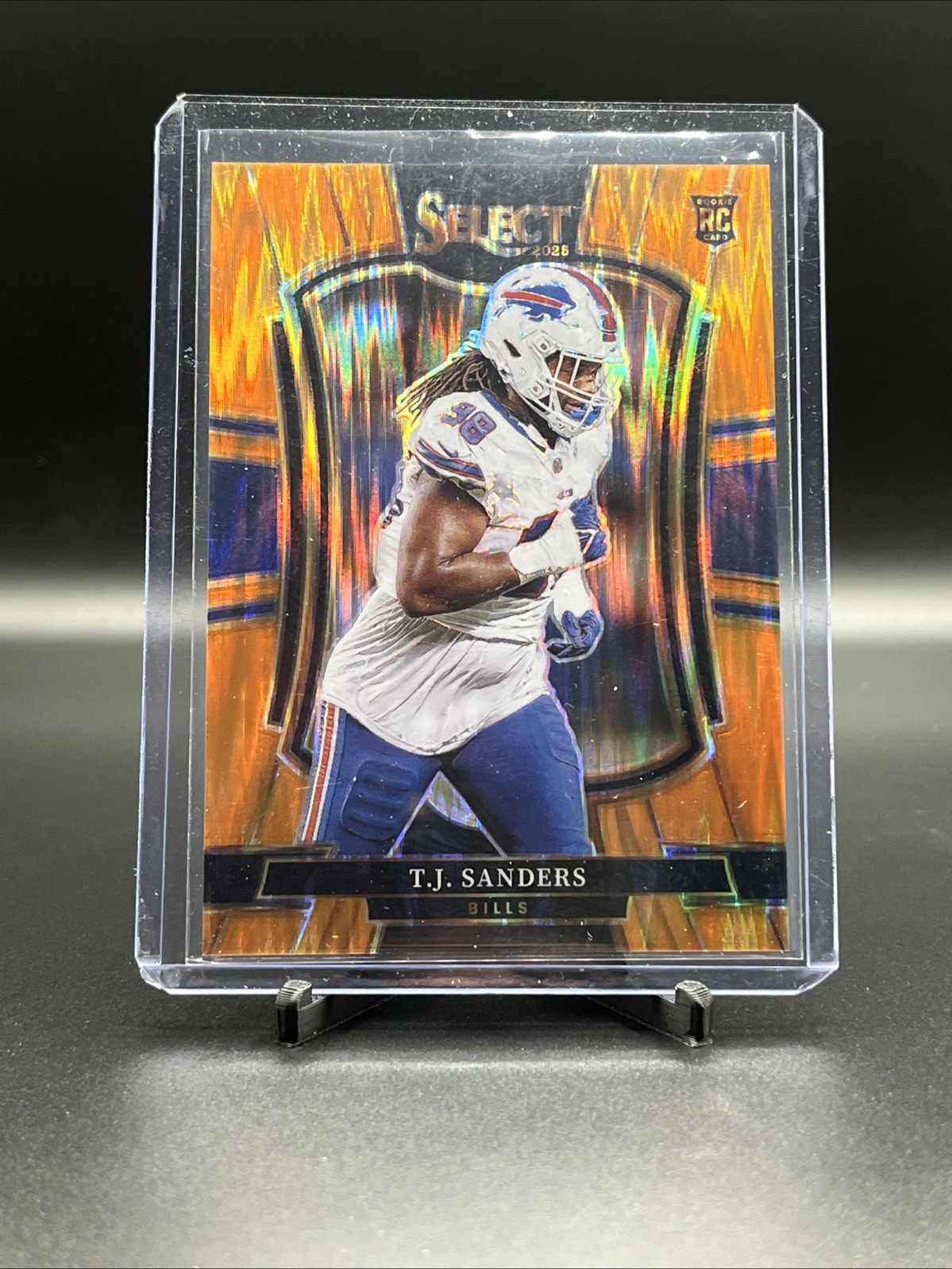 2025 Panini Select - Premier Level T.J. Sanders #185 Orange Shock Prizm /399...