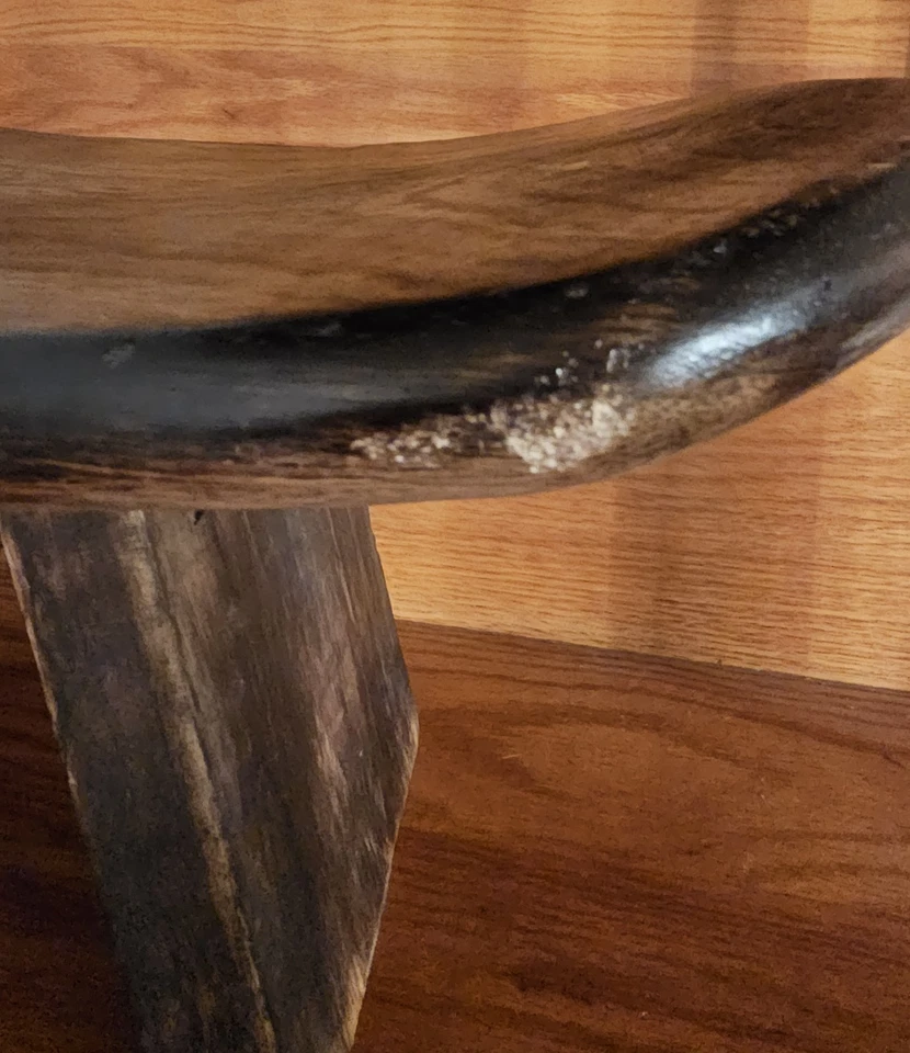 Banqueta de oração dobrável de madeira maciça para meditação ioga ajoelhada decorativa portátil - Imagem 4 de 4