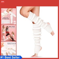 24 Inch Long Leg Warmers Over The Knee Knit Ribbed Stirrup Yoga Dance Ballet
