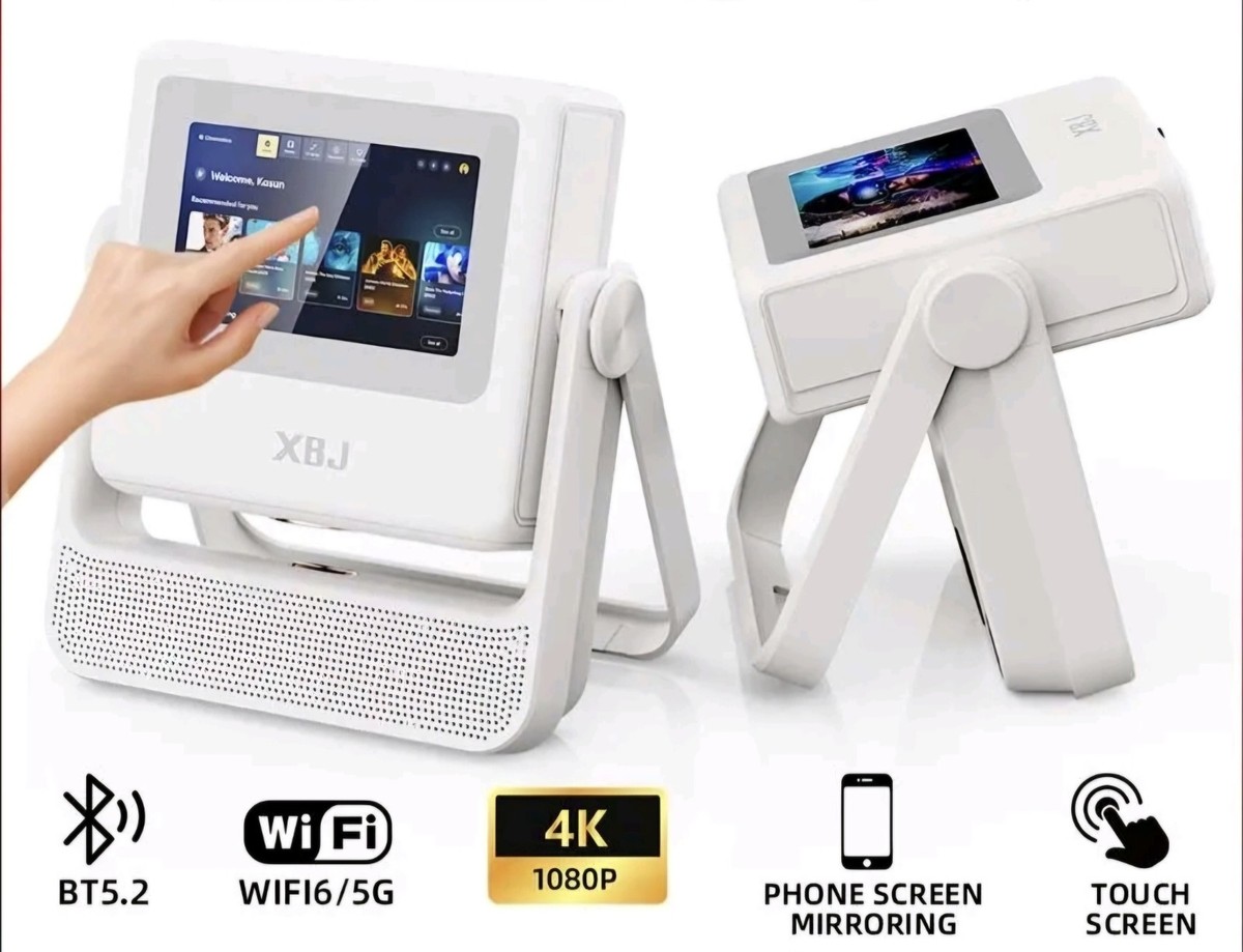 XBJ A5 PRO Touchscreen 4K Smart Projector Dual Screen Native 1080p