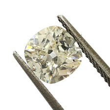 1.37 ct GIA Cushion Brilliant Natural Diamond M Color SI1 Old Cut 1800.23 per carat