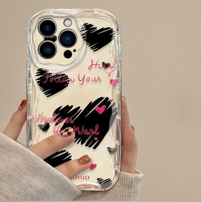 Clear Love Cream Phone Case For Honor Motorola Xiaomi Cover Skin Hot Women Girls
