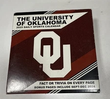 University Of Oklahoma TURNER LICENSING 2025 DAILY SPORTS CALENDAR-NEW