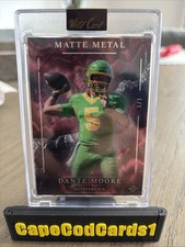 Dante Moore 2026 Wild Card Matte Metal Rookie 1/1 Oregon Ducks. rookie card picture