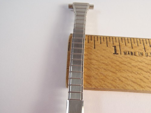 11-12mm Speidel Twist-o-Flex Stainless Steel Watchband, Flexible New Old Stock - Picture 8 of 24