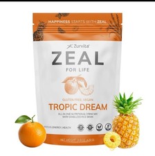 Zurvita Zeal For Life Tropic Dream Energy/Health Drink 30 Portions Per Bag