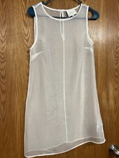 Reformation Sheer Mesh Minidress White Size 0