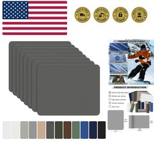 8 Pieces 7.87 x 5.9 inch Nylon Repair Patches Nylon Fabric Patch Self-Adhesiv...