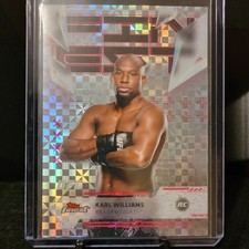 Karl Williams - 2025 Topps Finest UFC Uncommon RC #153 - Checkerboard Refractor