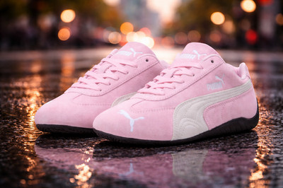 Puma Speedcat OG Sneakers Damenschuhe Rosa Rennsport Leder Retro Turnschuhe