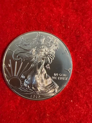 2012 American silver Eagle, brilliant and uncirculatede