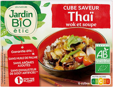 Jardin BiO Étic - Boite de 6 Cube Saveur Thaï Wok Et Soupe. 11 g.