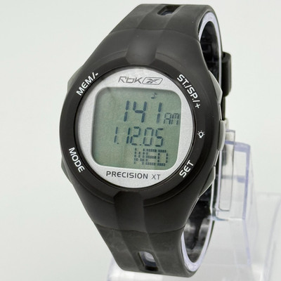 Unisex REEBOK Precision XT Black Digital LCD Heart Rate Monitor Watch, 42mm