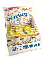 vtg 70s Ker-Bangers Clackers Balls x36 FULL CASE Advertising Store Display toy