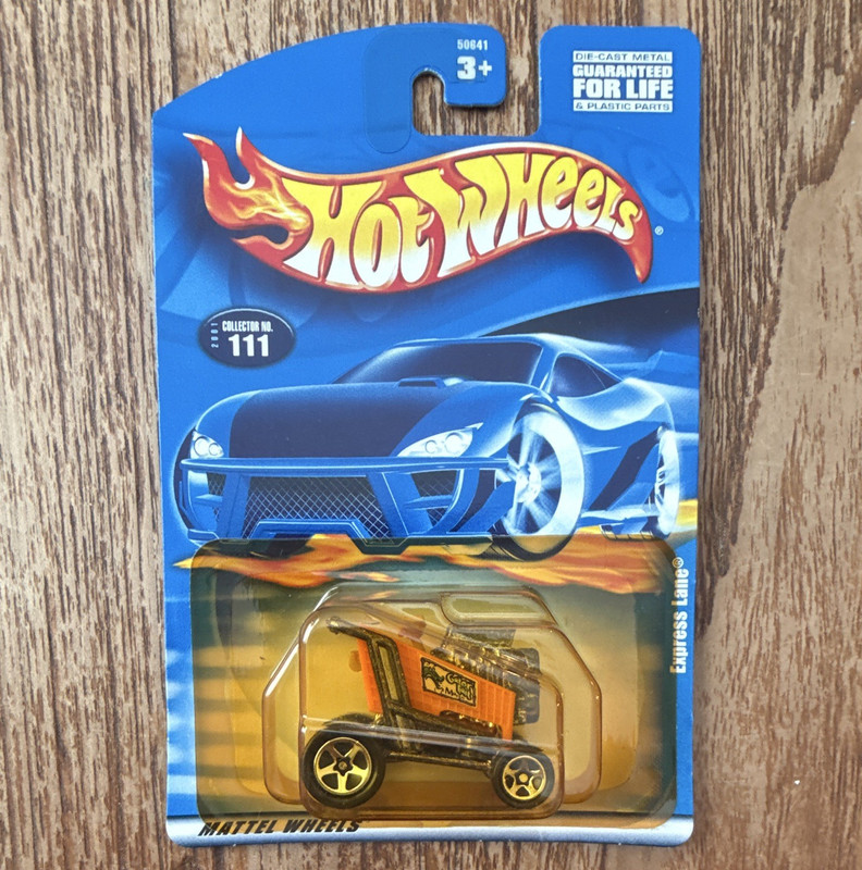 Hot Wheels Express Lane Collector No. 111 1:64 Diecast Car Orange/Black 2001