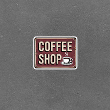 Vintage Coffee Shop Metal Sign Kitchen Decor Wall Art 7074