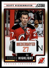 2012-13 Score Gold Parallels Scott Niedermayer New Jersey Devils #38