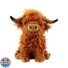 BMZRJM Stuffed Animals Highland Cows Cute Stuff Fluffy Cattle Dolls Skeleton