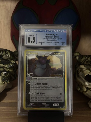 Pokemon Nidoking EX Dragon Frontiers 6/101 Reverse Holo CGC 8.5