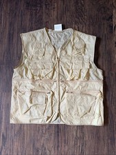 Vintage Lite Weight Fishing Vest 100 Nylon Men  s L Made In Korea