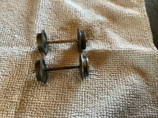 2 SETS USED 1 INCH Postwar O GAUGE WHEEL & AXLE SETS FOR PARTS