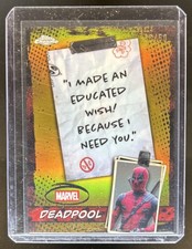 2025 Topps Chrome Deadpool Well, You Got Nothing To Say, Mouth Gold #/50