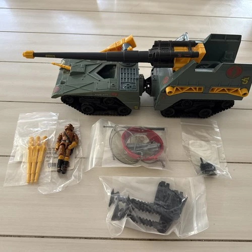 G.I.Joe 1987 Cobra Maggot Complete &  Driver WORM W/Helmet Hasbro Figure Vehicle