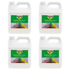 4x Bartoline Fungicidal Wash Mould Algae Mildew Cleaner Remover Surfaces 4L