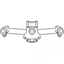 Ik425 6 Cylinder Gas Intake Manifold Fits Oliver Tractors 88 Super 88