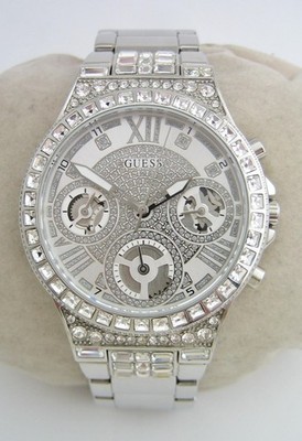 GUESS UHR DAMEN MOONLIGHT GW0320L1 EDELSTAHL KRISTALLE ORIGINAL 19 CM