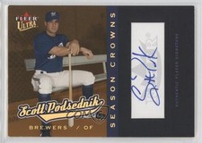 2005 Fleer Ultra Season Crowns Gold Medallion 70/99 Scott Podsednik Auto n1u
