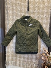 Nike kids therma-fit jacket rough green/sequoia/white Size S 7/8