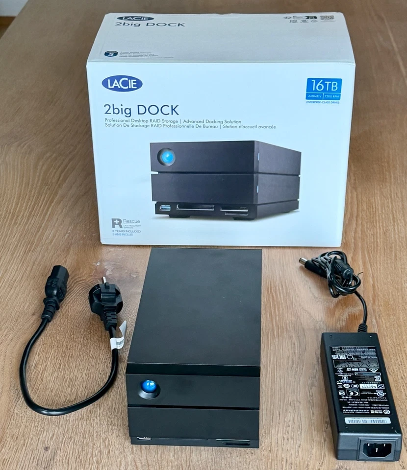 LaCie 2big Dock V2 16 TB Externe Festplatte Thunderbolt 3 USB 3.2 Gen 2 - OVP - - Bild 2 von 4