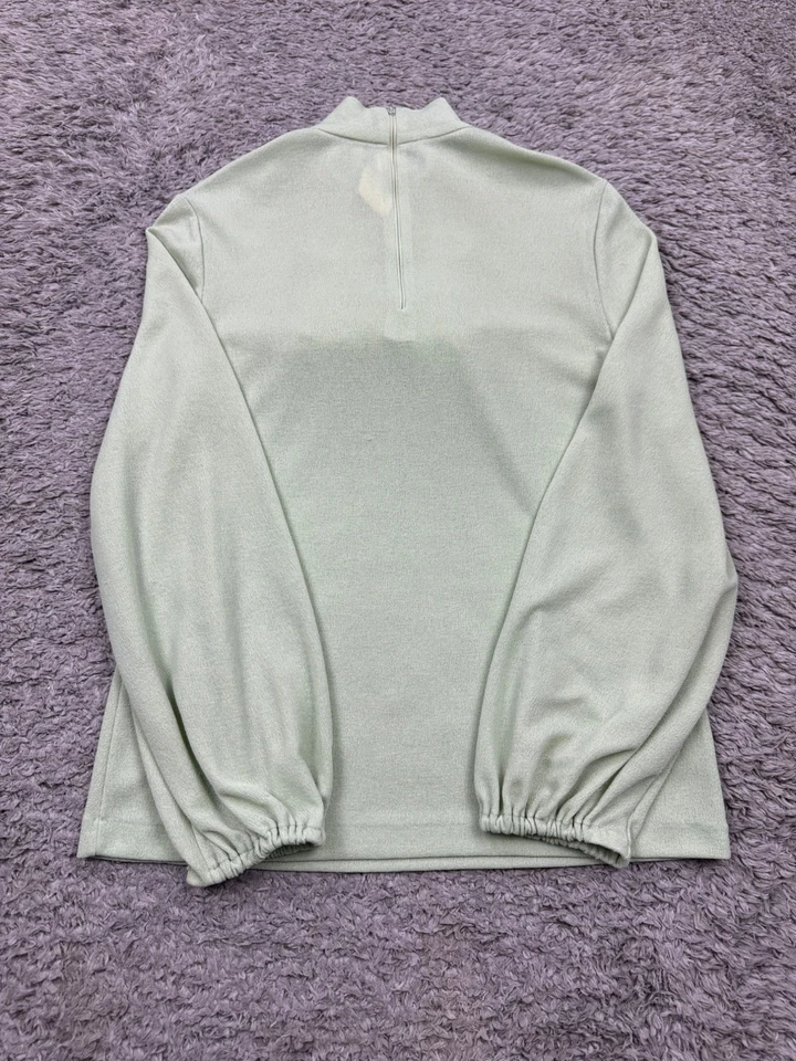 De Colección JC Penney Falda Traje Mujer Mediana Verde Lima Volantes Blusa Plisada Maxi 2 piezas Foto 4 de 4