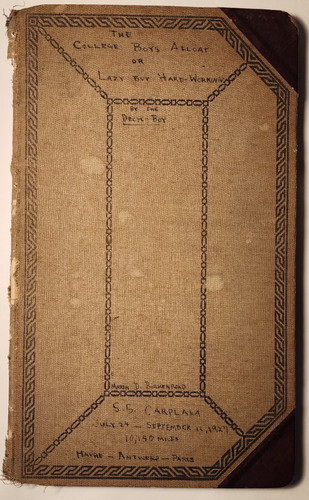 1927 SHIP VOYAGE DIARY SS CARPLAKA FRED NOONAN CHIEF MATE & AMELIA EARHART NAVI