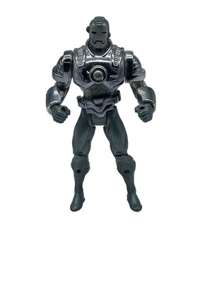 Vintage 1999 Marvel Iron Man Silver Centurion Action Figure 5'' Chrome Armor Loos