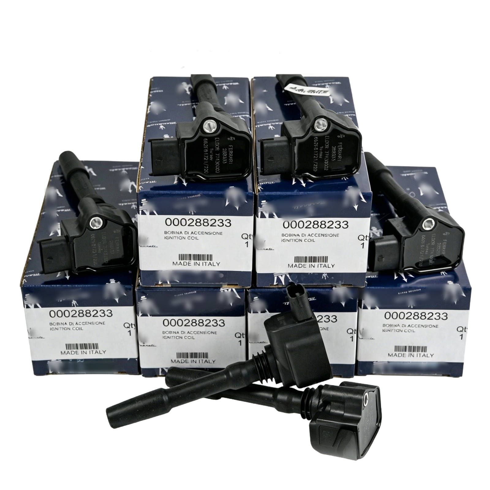 For 6pcs Genuine Ignition Coils Maserati Ghibli Levante Quattroporte 288233