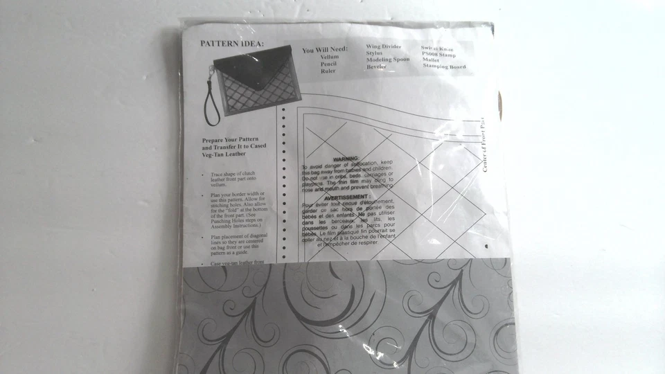 Silver Edition Envelope Clutch Leathercraft Repair Kit Needle Thread Unbranded - Image 2 of 3