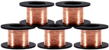 5Pcs Enameled Copper Wire Magnet Winding Wire 0.1Mm Thickness 12M Length for Con
