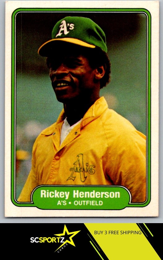 1982 Fleer #92 Rickey Henderson Q3
