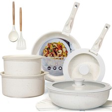 17-teiliges Pfannen-Set Bratpfannen Set Kochgeschirr Antihaft Töpfe Induktion