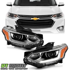 2018-2021 Chevy Traverse HID/Xenon Type LED DRL Projector Headlights Headlamps