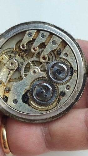 OROLOGIO DA TASCA IN ARGENTO DEI PRIMI DEL '900 FUNZIONANTE 15 RUBIS - Picture 10 of 10
