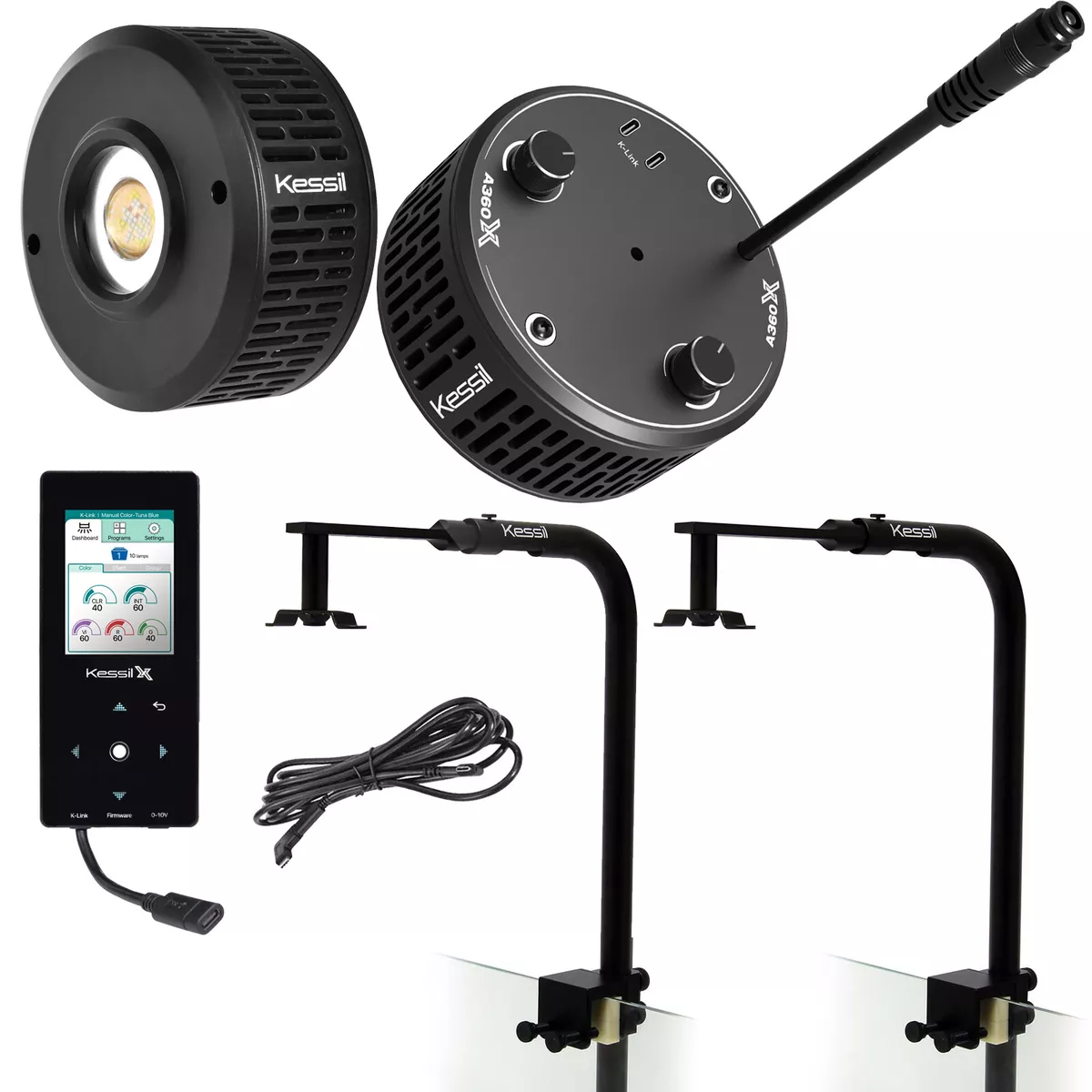Kessil PRO REEF BUNDLE 2-A360X Tuna Blue 2-Arms 1-Spectral Controller X 1-K-Link