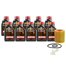 10L Motul 8100 X-CLEAN + 5W30 Wix Filter Motor Oil Change Kit API SN/CF