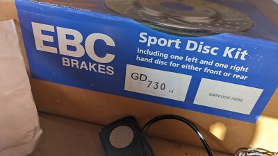 GD730 EBC Turbo Groove Noppen und Schlitz Performance Bremsscheiben Rotor hinten
