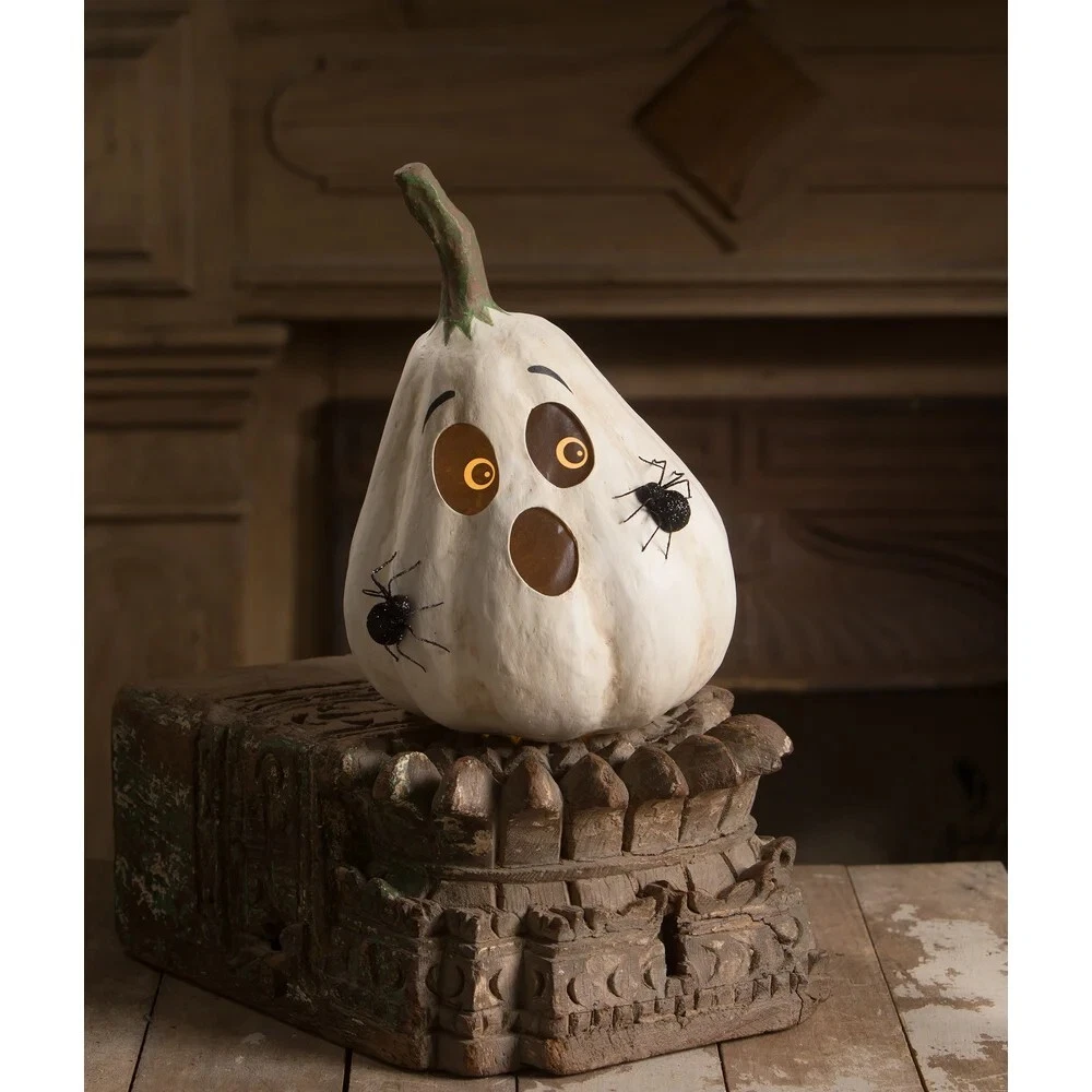 Bethany Lowe Ghostly Gourd Figurine