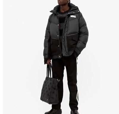 NIKE X SACAI NRG NikeLab Parka Jacket Black Men's Down NIKE X SACAI NRG NikeLab Parka Jacket Black Men's Down
